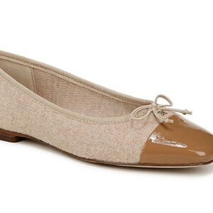 Sam Edelman Elegant Beige and Brown Women's Ballet Flats